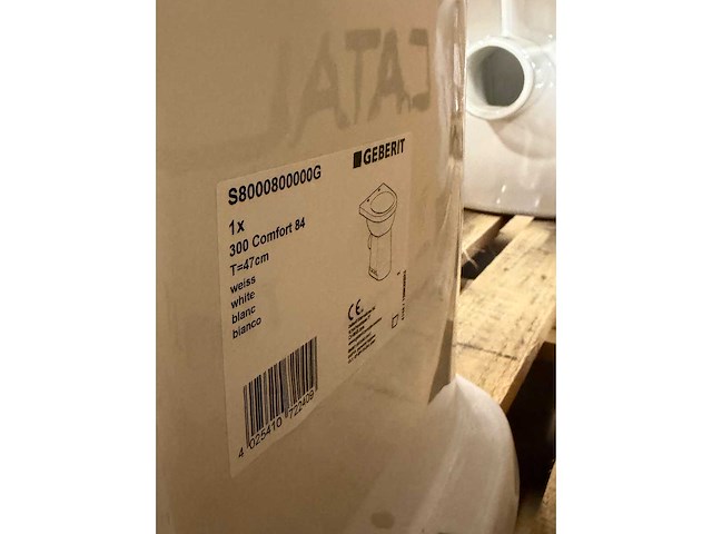 Geberit - 300 comfort - closet 84 pk (+10cm) vlakspoel wit - afbeelding 4 van  4