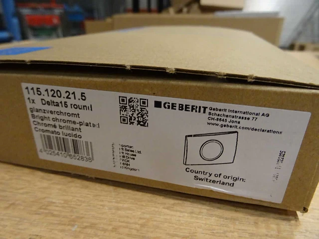 Geberit - delta 15 round - 115.120.21.5 - bedieningspaneel (10x) - afbeelding 2 van  2