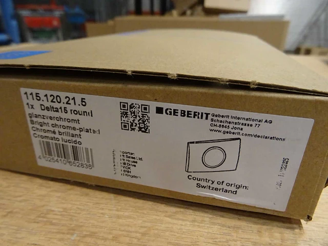 Geberit - delta 15 round - 115.120.21.5 - bedieningspaneel (10x) - afbeelding 2 van  2