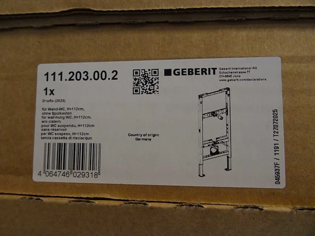 Geberit - duofix - 111.203.00.2 - inbouwreservoir (2x) - afbeelding 2 van  2