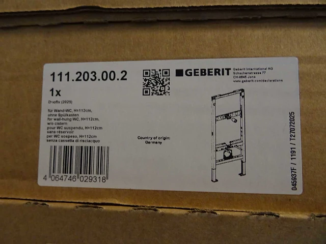 Geberit - duofix - 111.203.00.2 - inbouwreservoir (2x) - afbeelding 2 van  2
