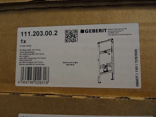 Geberit - duofix - 111.203.00.2 - inbouwreservoir (2x) - afbeelding 2 van  2