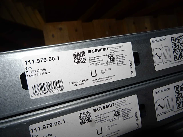 Geberit - duofix - 111.979.00.1 - systeemprofiel set (75x) - afbeelding 2 van  3