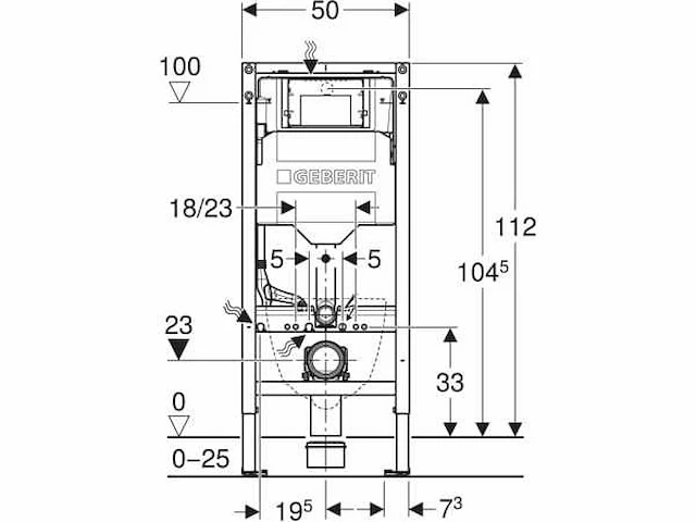 Geberit - duofix sigma - inbouwreservoir 12 cm - afbeelding 4 van  6