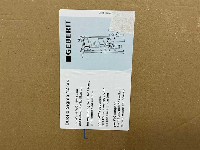 Geberit - duofix sigma - inbouwreservoir 12 cm - afbeelding 5 van  6