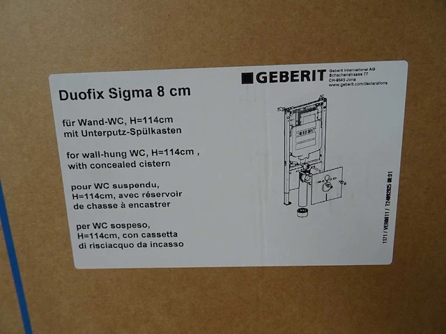 Geberit - duofix sigma 8cm - 115.794.00.2 - inbouwreservoir - afbeelding 3 van  4