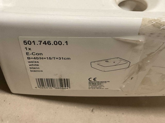 Geberit - e-con - 501.746.00.1 - fontein - afbeelding 2 van  2