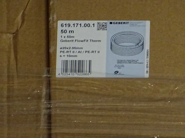 Geberit - flowfit therm - 619.171.00.1 - systeembuis voorgeïsoleerd 50m (4x) - afbeelding 2 van  2