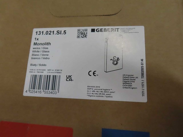 Geberit - monolith - 131.021.si.5 - wandcloset module - afbeelding 3 van  3