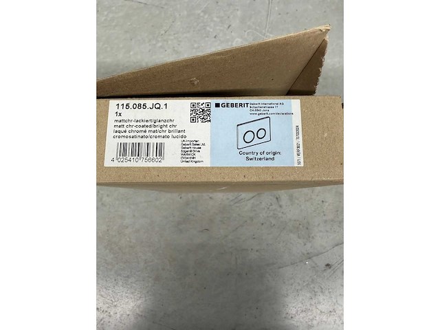 Geberit - omega20 - bedieningsplaat, rond, 2-toets spoeling mat chroom/easy-to-clean - afbeelding 2 van  2