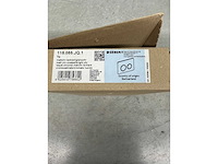 Geberit - omega20 - bedieningsplaat, rond, 2-toets spoeling mat chroom/easy-to-clean - afbeelding 2 van  2