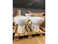 Geberit - renova 500.480.01.2 - staand closet diepspoel pk rimfree wit (2x) - afbeelding 1 van  5