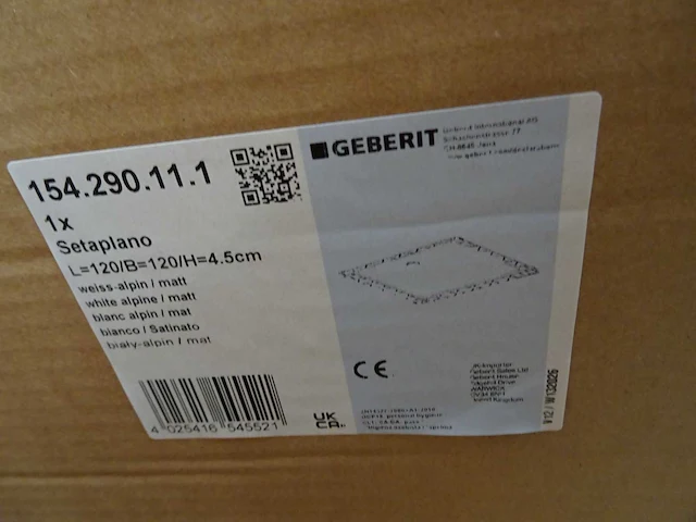 Geberit - setaplano - 154.290.11.1 - douchebak - afbeelding 2 van  3