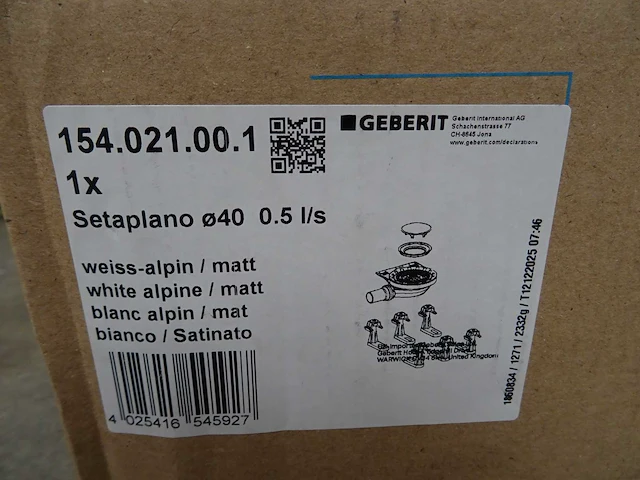Geberit - setaplano - 154.290.11.1 - douchebak - afbeelding 3 van  3