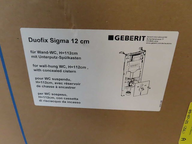 Geberit - sigma 12cm - 111.308.00.6 - inbouwreservoir - afbeelding 3 van  3