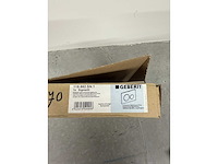 Geberit - sigma20 - bedieningsplaat, rond, 2-toets spoeling gepolijst rvs/geborsteld rvs/easy-to-clean - afbeelding 2 van  2