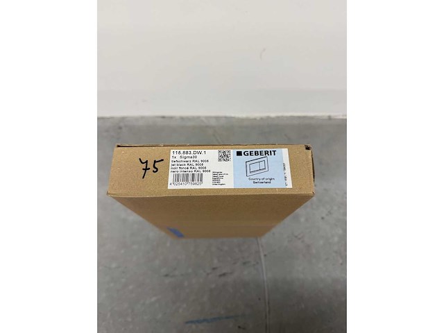 Geberit - sigma30 - 115.883.dw.1 - bedieningsplaat, 2-toets spoeling mat zwart - afbeelding 3 van  4