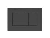 Geberit - sigma30 - bedieningsplaat, 2-toets spoeling mat zwart - afbeelding 1 van  4