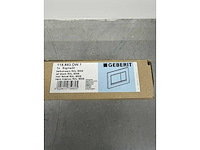 Geberit - sigma30 - bedieningsplaat, 2-toets spoeling mat zwart - afbeelding 3 van  4