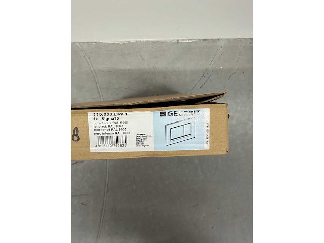 Geberit - sigma30 - bedieningsplaat, 2-toets spoeling mat zwart - afbeelding 3 van  3