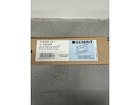 Geberit - sigma30 - bedieningsplaat, 2-toets spoeling mat zwart/easy-to-clean designstrook chroom - afbeelding 4 van  4