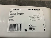 Geberit - wastafel 40 x 25 cm - afbeelding 6 van  6