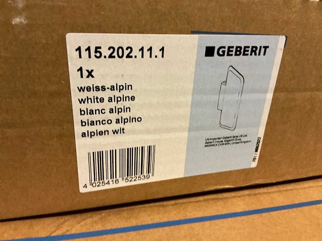 Geberit 115.202.11.1 urinoirscheidingswand (4x) - afbeelding 2 van  3