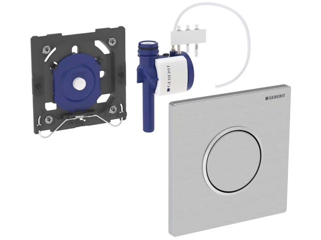 Geberit 241.915.sn.1 urinoirsysteem pneumatisch geborsteld rvs - afbeelding 1 van  3