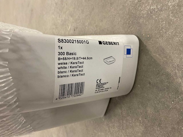 Geberit 300 basic s8300215001g wastafel - afbeelding 2 van  2