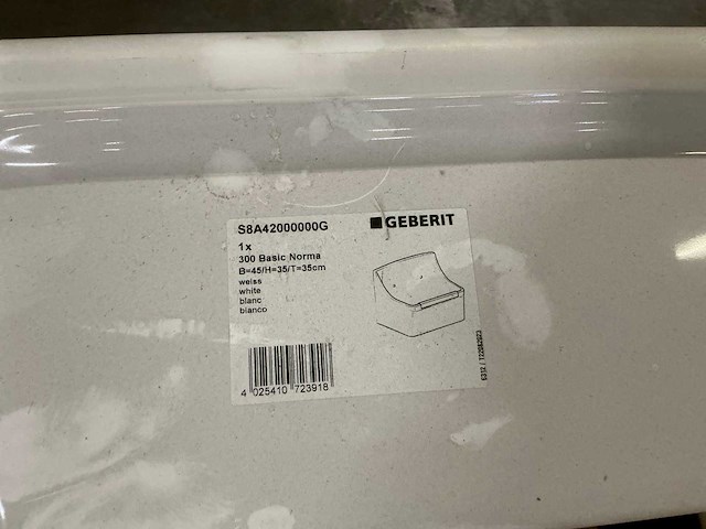 Geberit 300 basic uitstort wastafel (5x) - afbeelding 3 van  3