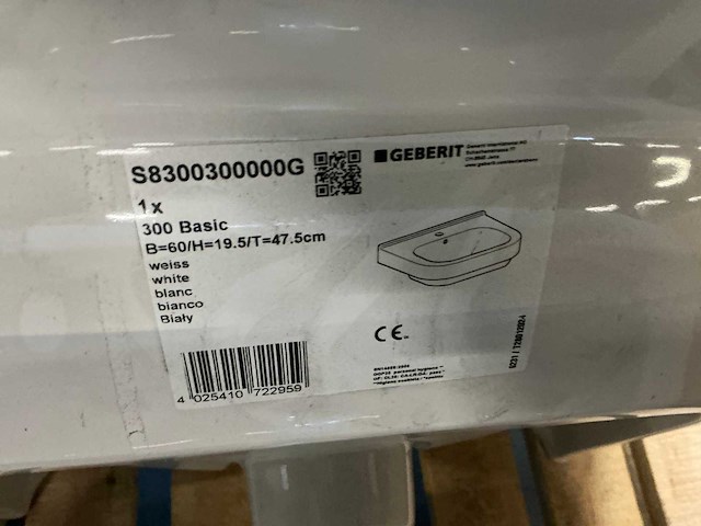 Geberit 300 basic wastafel (4x) - afbeelding 4 van  4