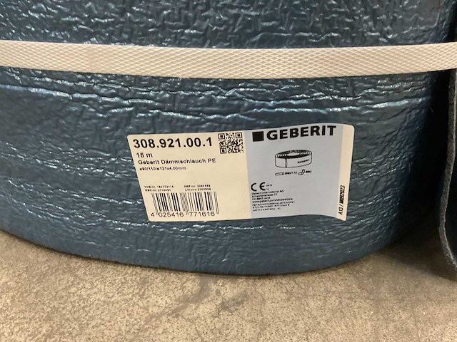 Geberit 90/110mm 308.921.00.2 rol á 15m pe isolatieslang (10x) - afbeelding 1 van  1