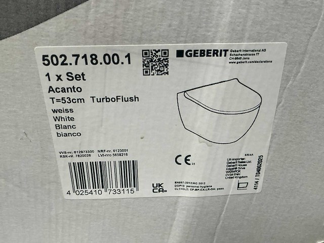 Geberit acanto toilet - afbeelding 8 van  8