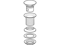 Geberit afvoerplug met vrije uitloop (14x) - afbeelding 2 van  4