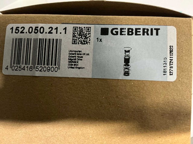 Geberit afvoerplug met vrije uitloop (14x) - afbeelding 3 van  4