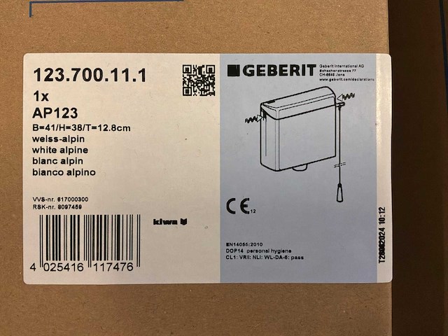 Geberit ap123 reservoir (2x) - afbeelding 3 van  3