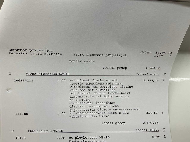 Geberit aquaclean sela new wandcloset met oscillerende douche - afbeelding 6 van  6