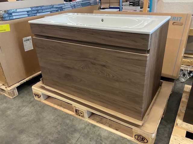 Geberit badmeubel met wastafel 100 cm - afbeelding 2 van  7