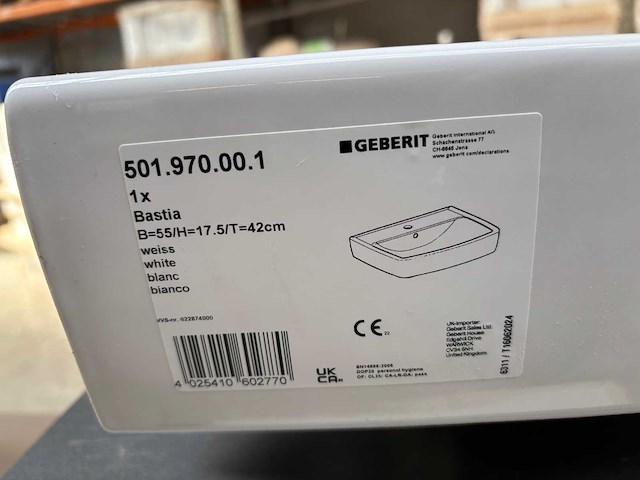 Geberit bastia wastafel (9x) - afbeelding 3 van  4