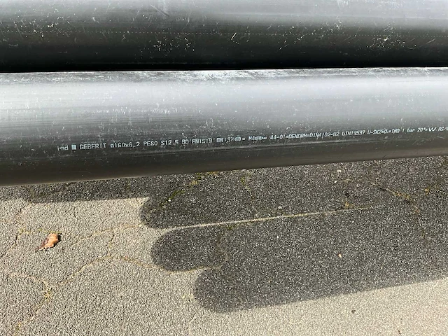 Geberit buis ø160x6,2mm - 500cm pe80 s12,5 (13x) - afbeelding 2 van  3