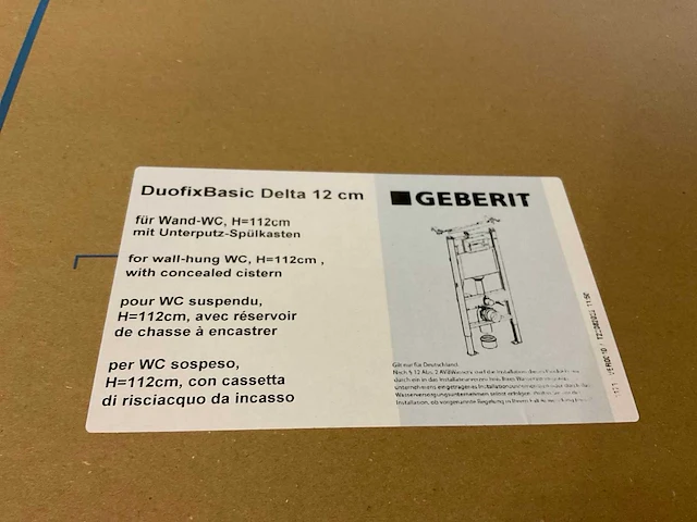Geberit duofix basic delta inbouwreservoir met bedieningspaneel - afbeelding 8 van  8