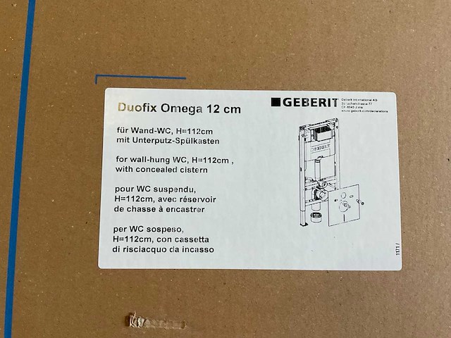 Geberit duofix omega 12 cm inbouwreservoir - afbeelding 4 van  4
