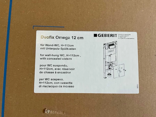 Geberit duofix omega 12 cm inbouwreservoir - afbeelding 4 van  4