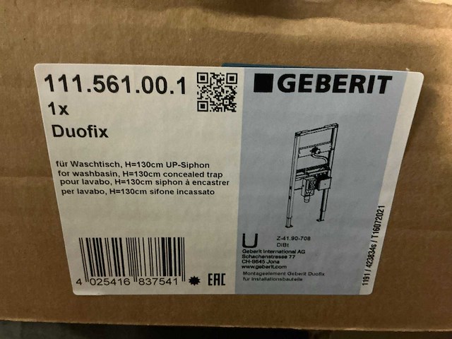 Geberit duofix sw108578 wastafelelement - afbeelding 3 van  3