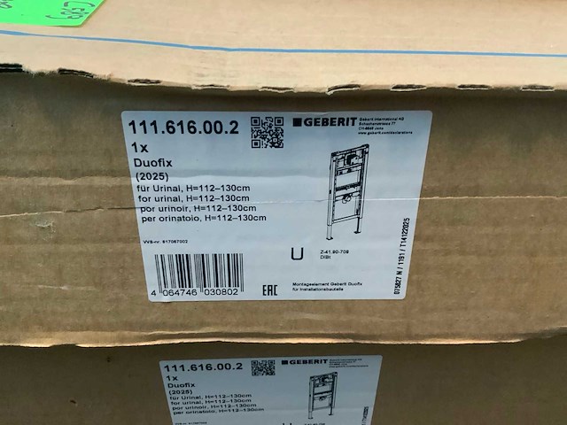 Geberit duofix urinoir reservior (2x) en divers - afbeelding 4 van  5