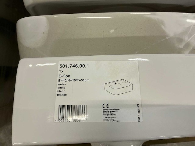 Geberit e-con wastafel (27x) - afbeelding 4 van  4