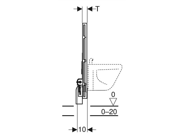 Geberit gis montage element voor bidet - afbeelding 3 van  3