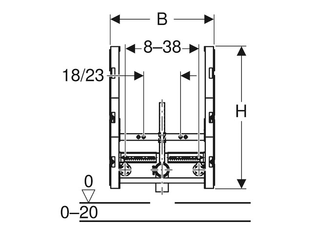 Geberit gis montage element voor bidet - afbeelding 2 van  3