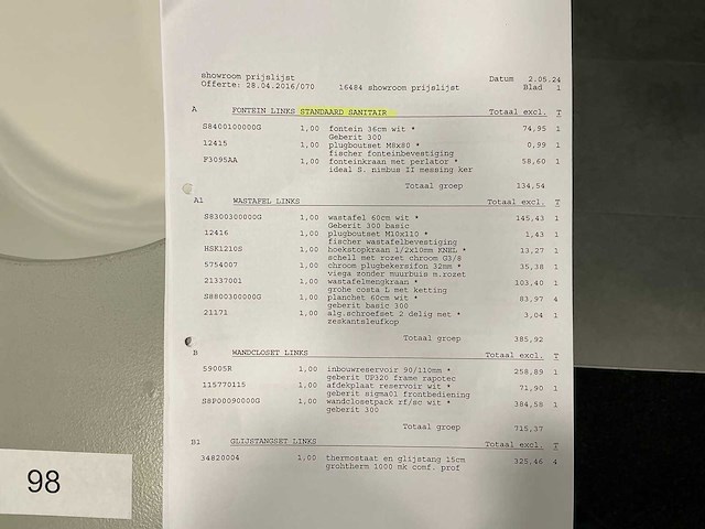 Geberit / grohe badkamer opstelling - afbeelding 9 van  9