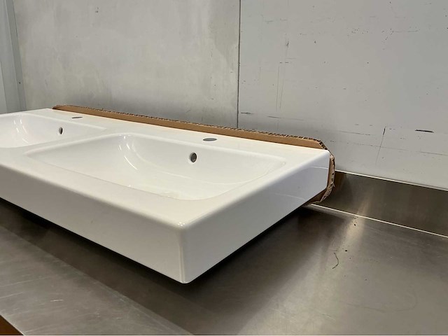 Geberit icon dubbele wastafel 120x48,5 - afbeelding 3 van  5